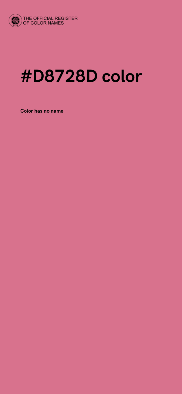 #D8728D color image