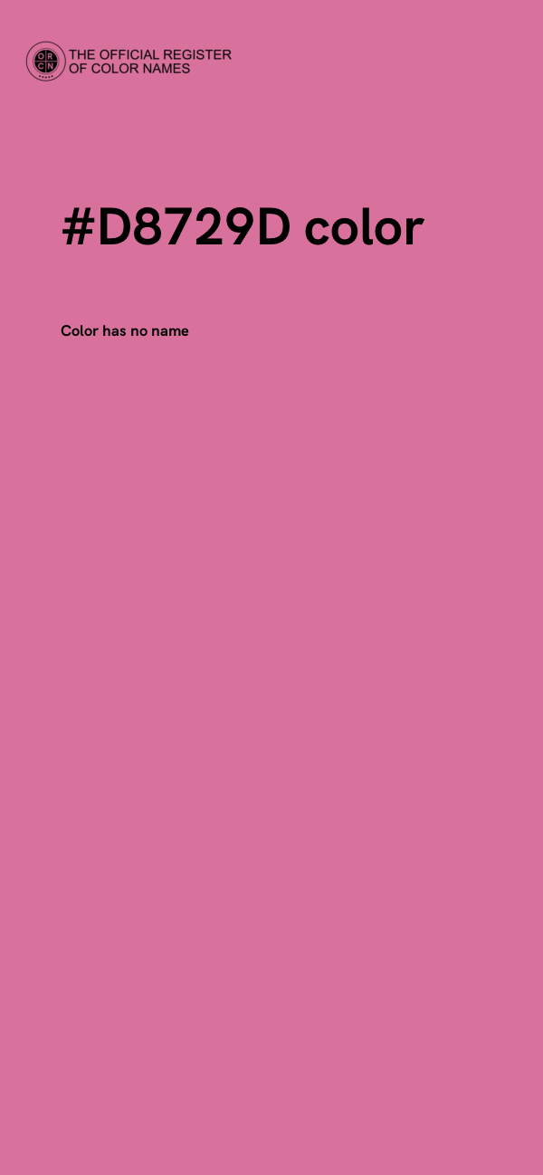 #D8729D color image