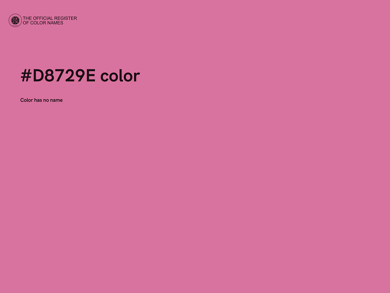 #D8729E color image