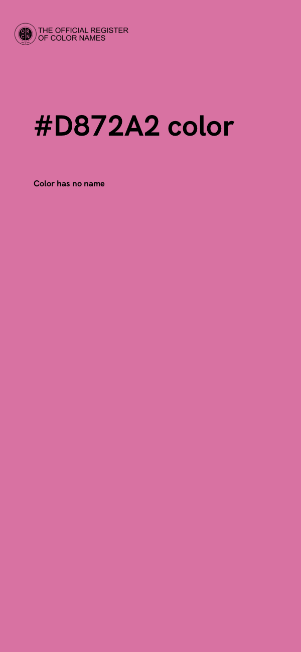 #D872A2 color image