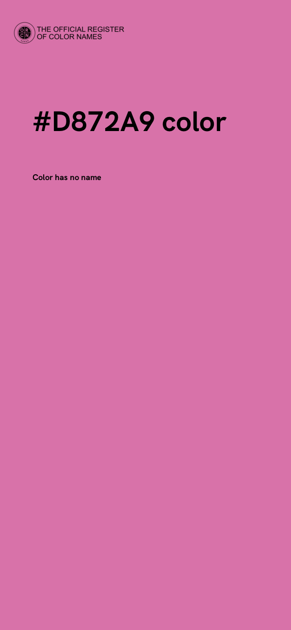 #D872A9 color image