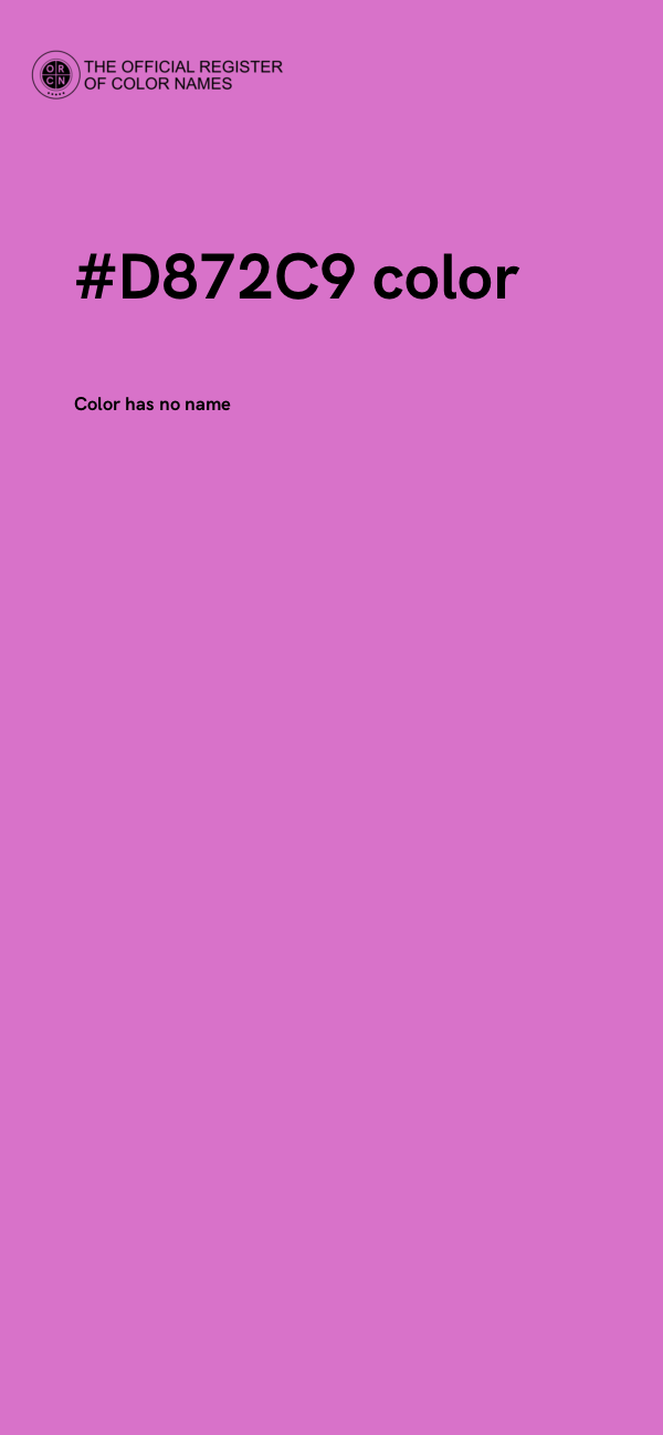 #D872C9 color image