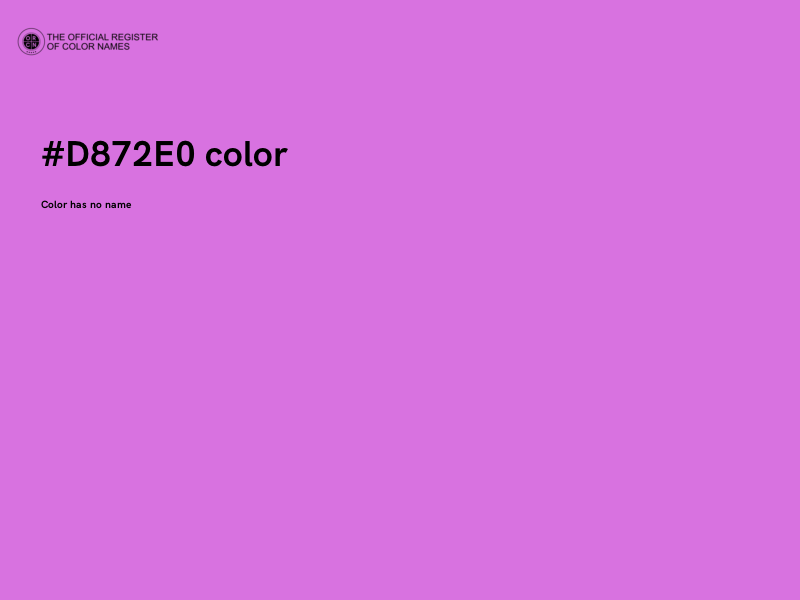 #D872E0 color image