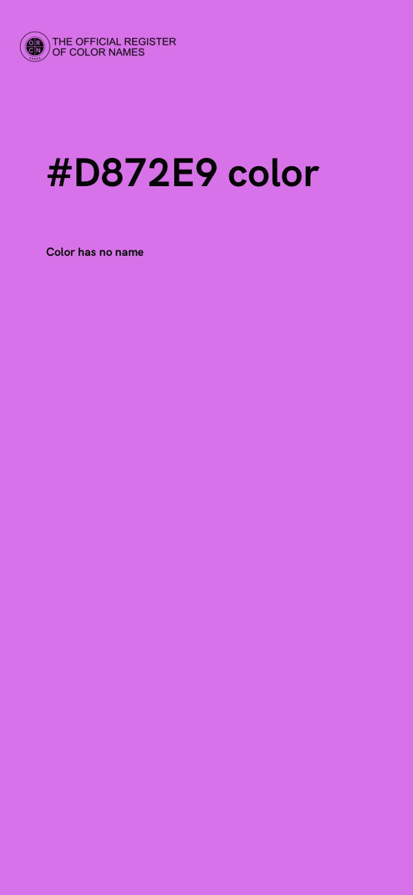 #D872E9 color image