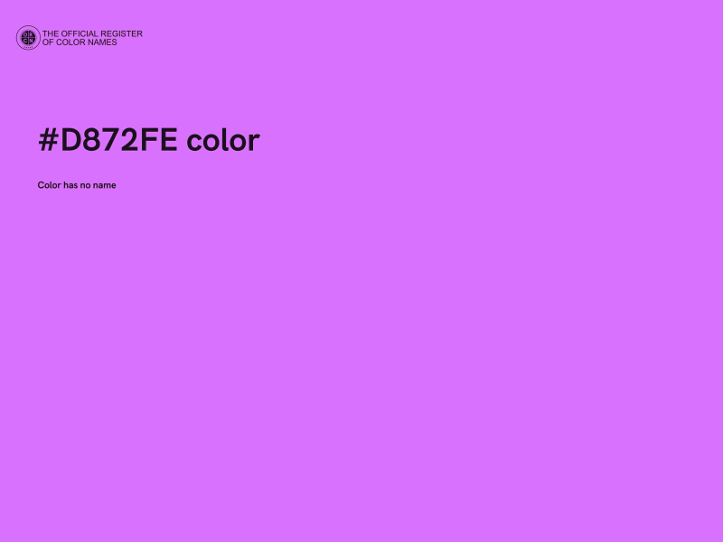 #D872FE color image