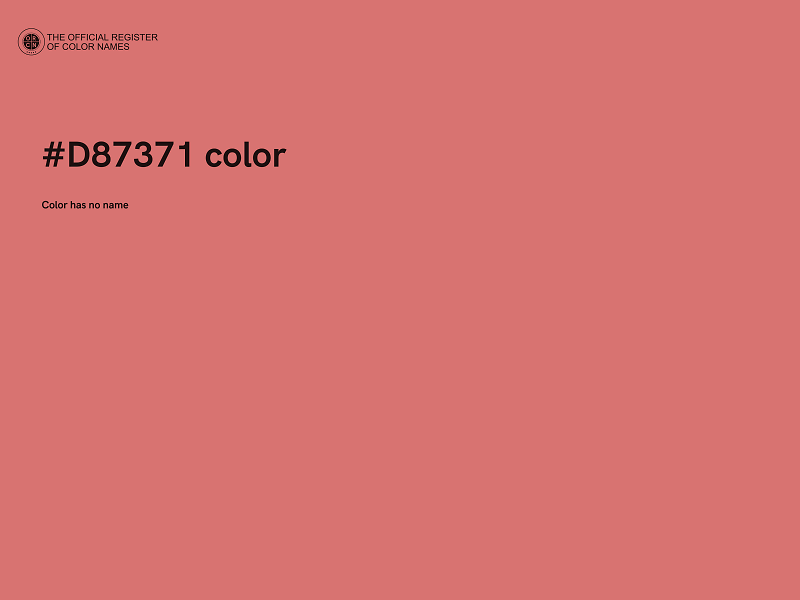 #D87371 color image