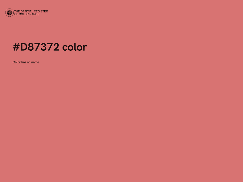 #D87372 color image