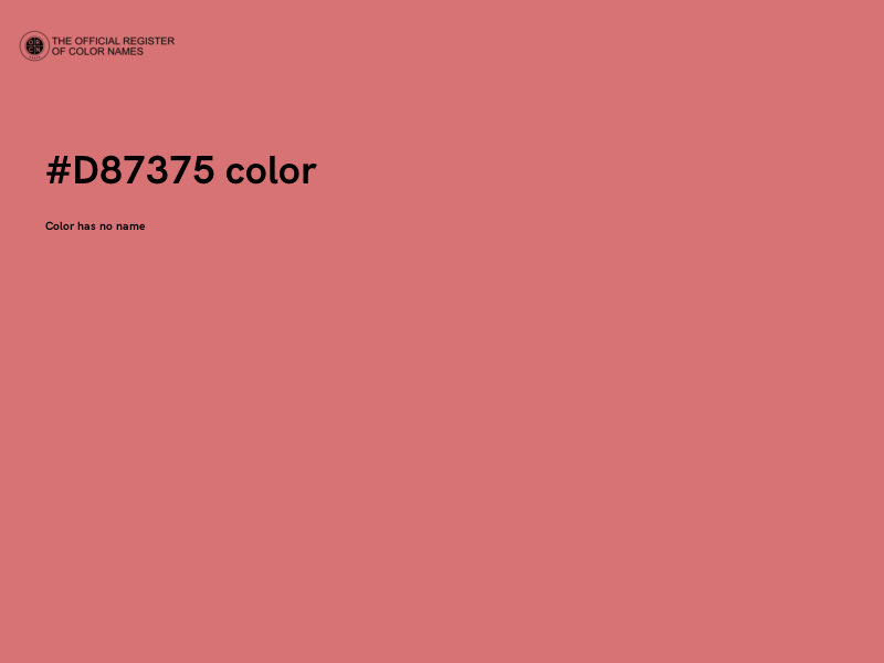 #D87375 color image