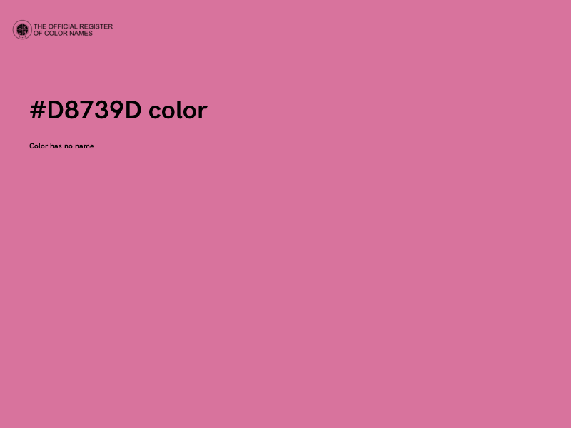 #D8739D color image