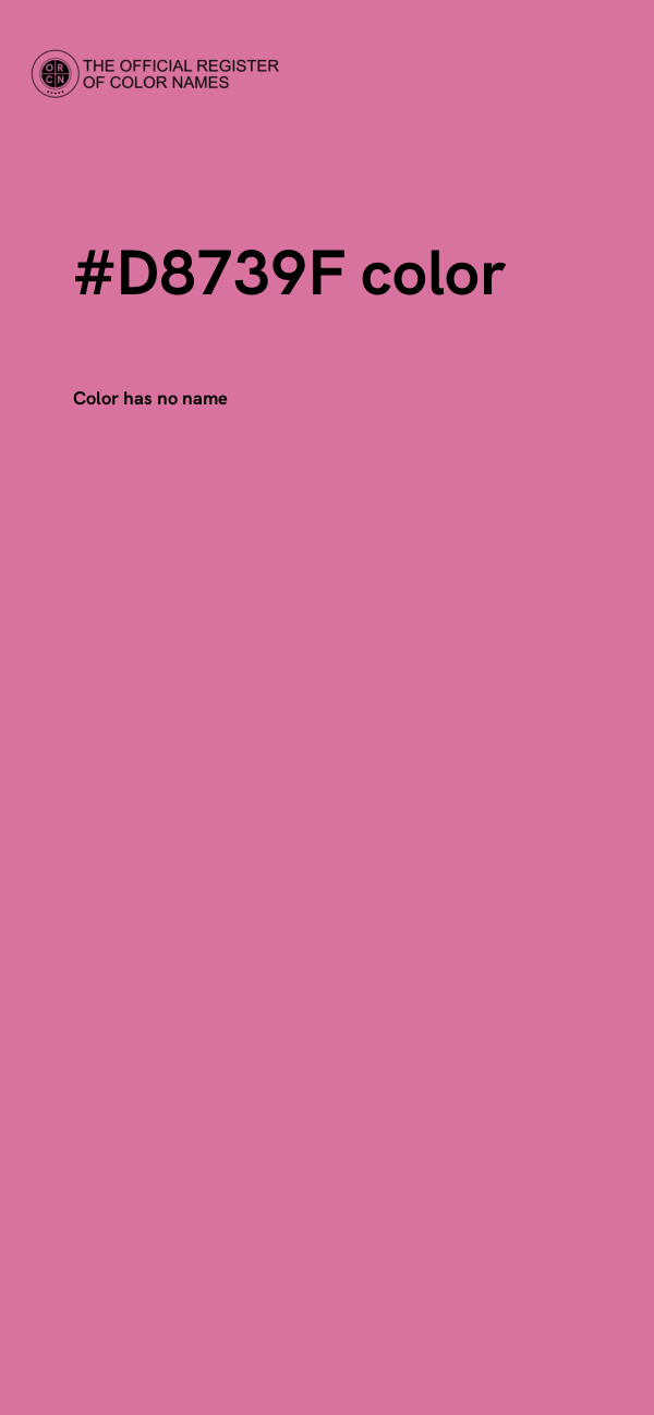 #D8739F color image