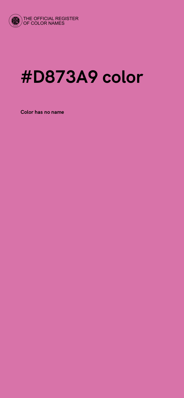 #D873A9 color image