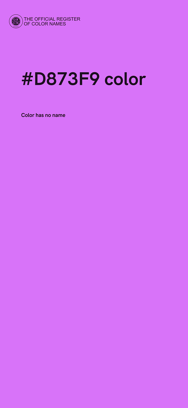 #D873F9 color image