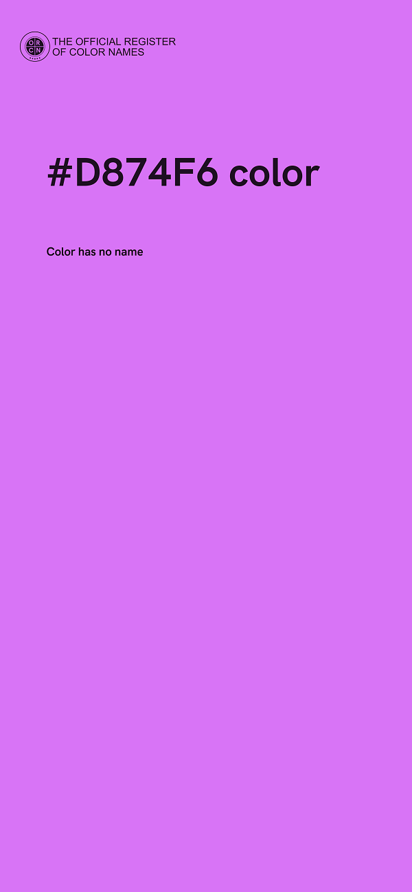 #D874F6 color image