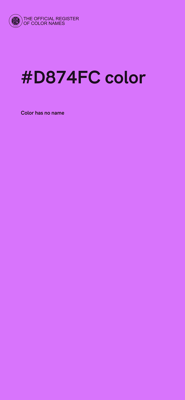 #D874FC color image