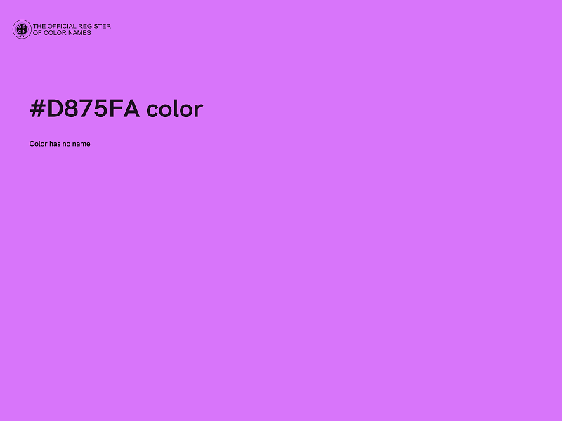 #D875FA color image