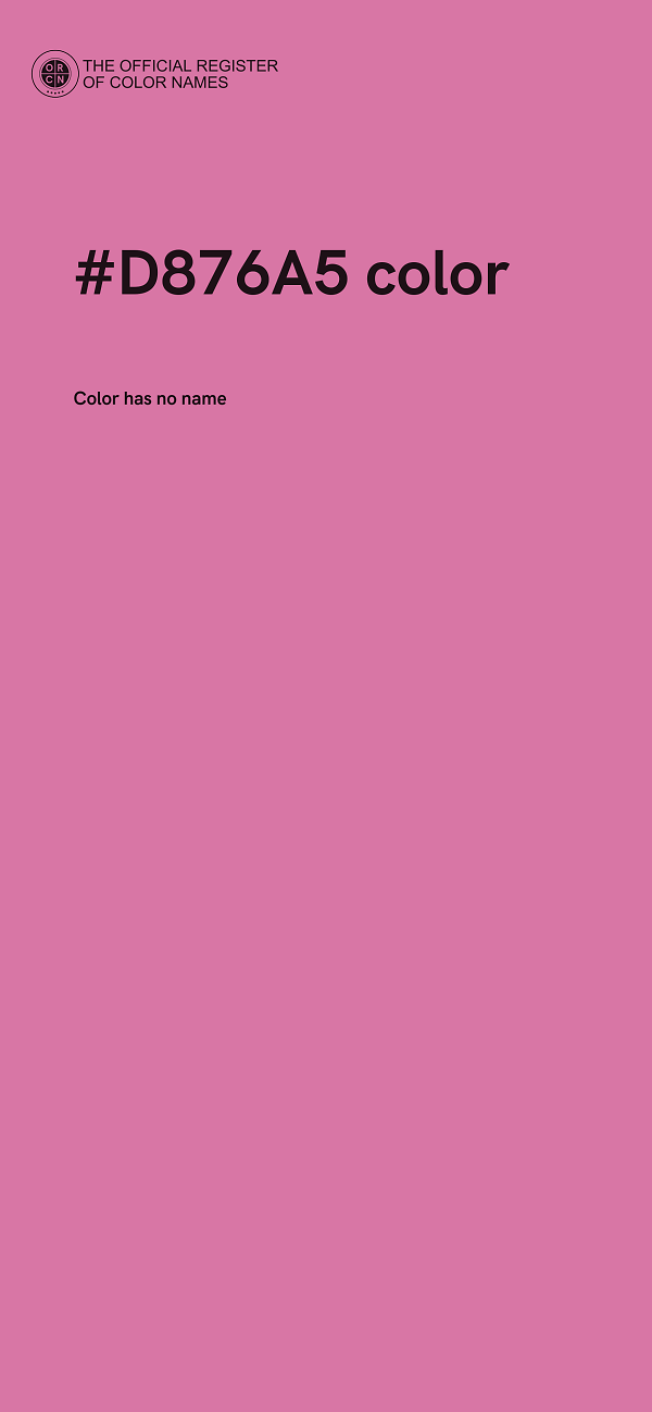 #D876A5 color image