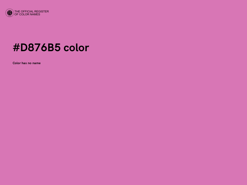 #D876B5 color image