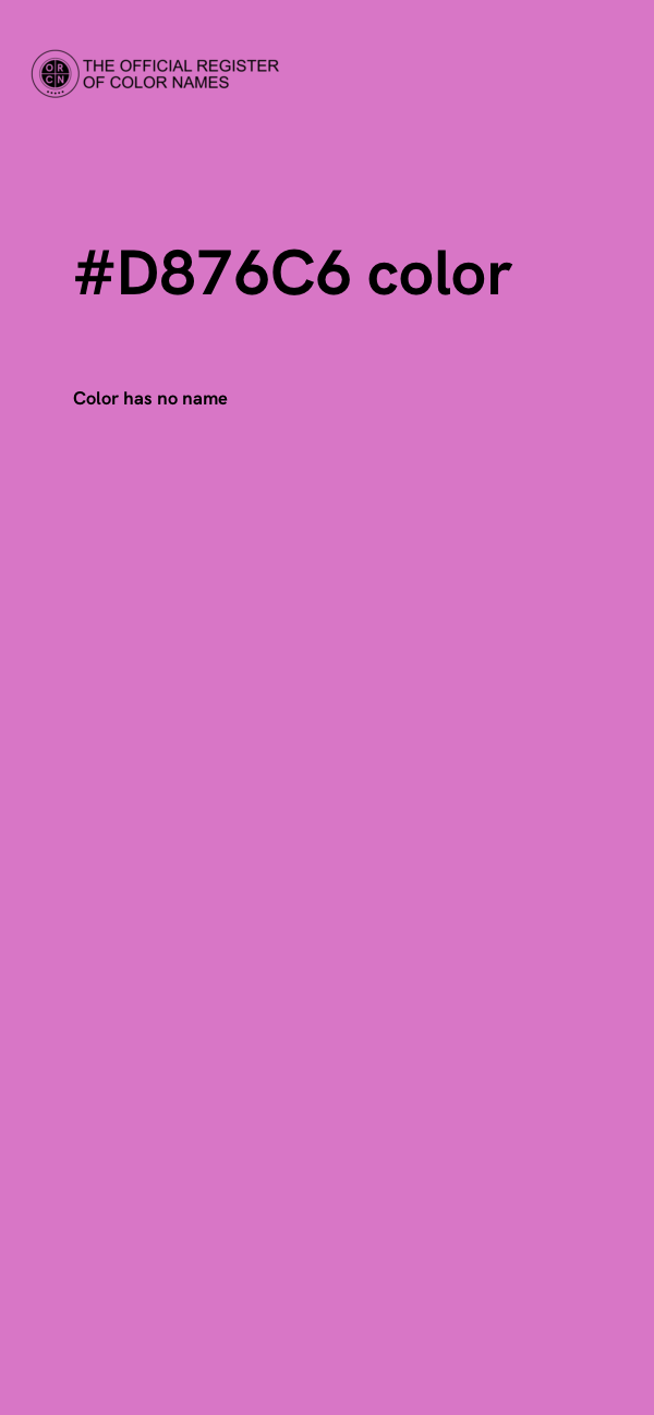 #D876C6 color image