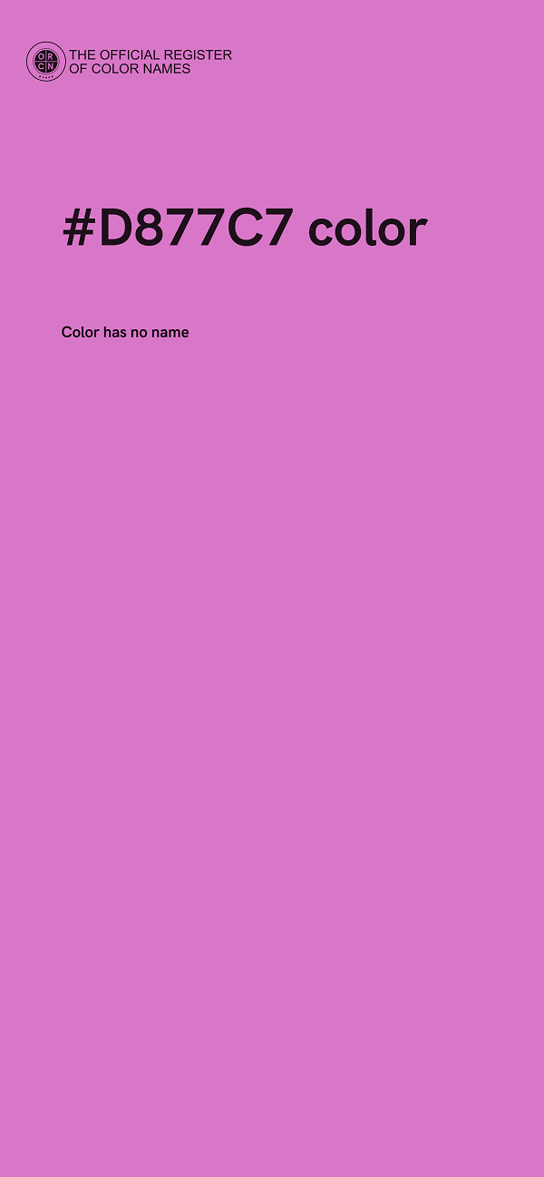 #D877C7 color image