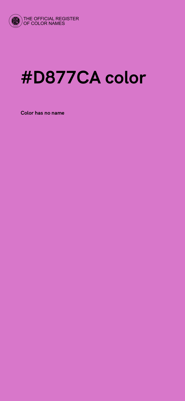 #D877CA color image