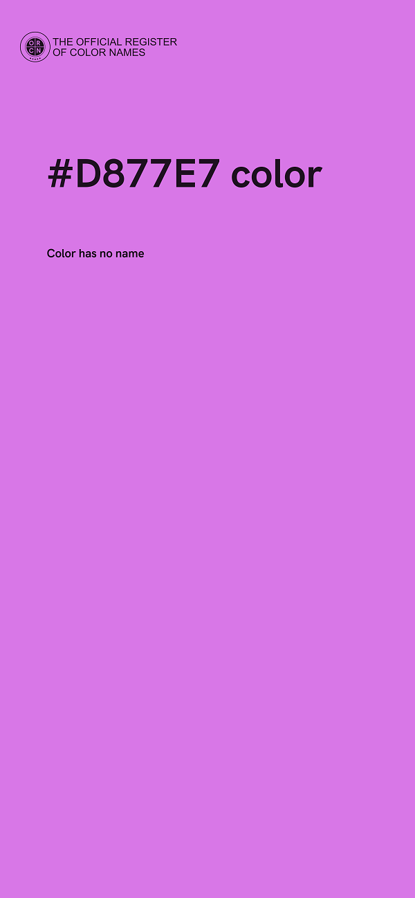 #D877E7 color image