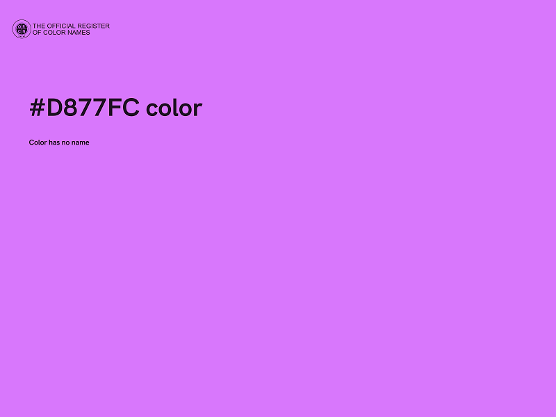 #D877FC color image