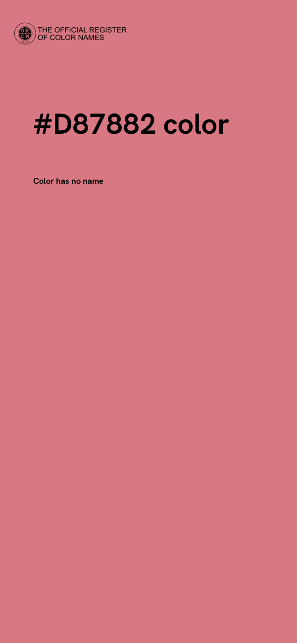 #D87882 color image