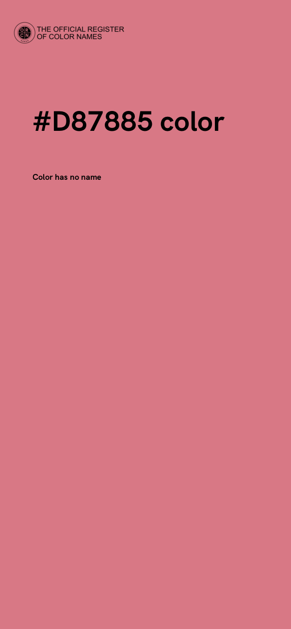 #D87885 color image