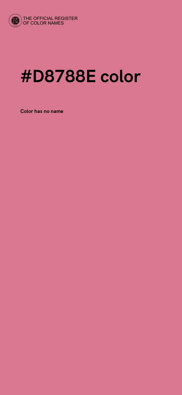 #D8788E color image
