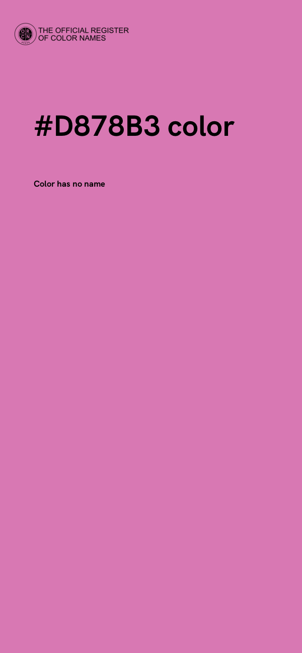 #D878B3 color image