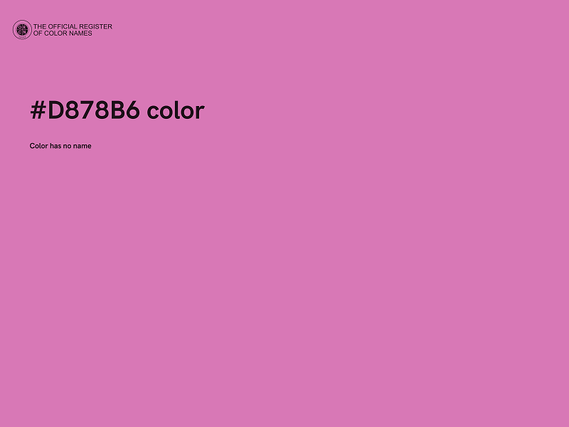 #D878B6 color image