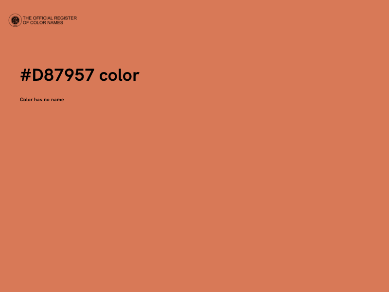 #D87957 color image