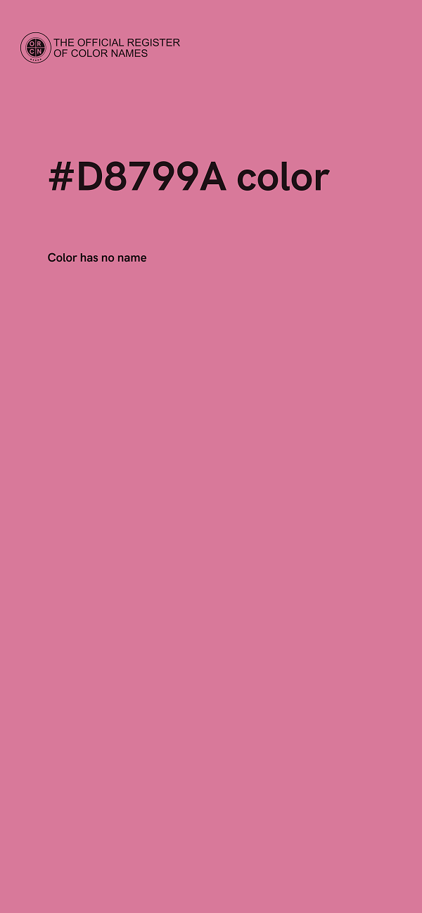 #D8799A color image