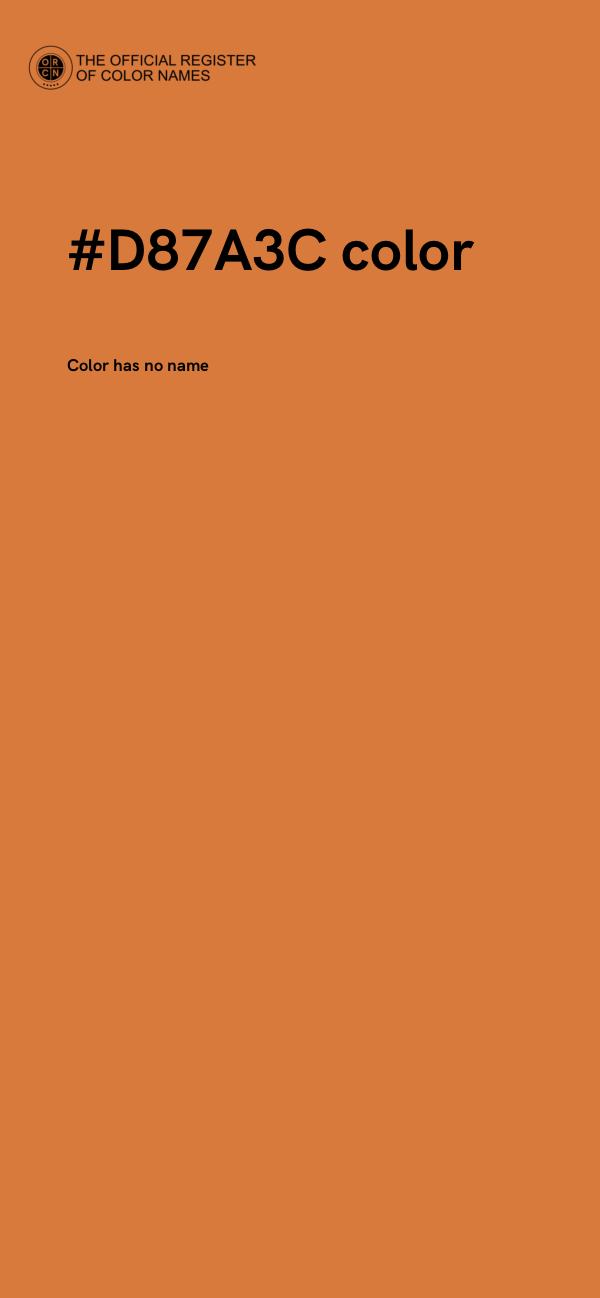 #D87A3C color image