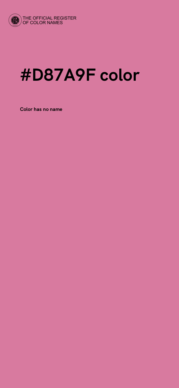 #D87A9F color image