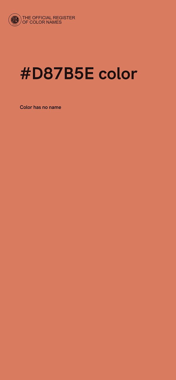 #D87B5E color image
