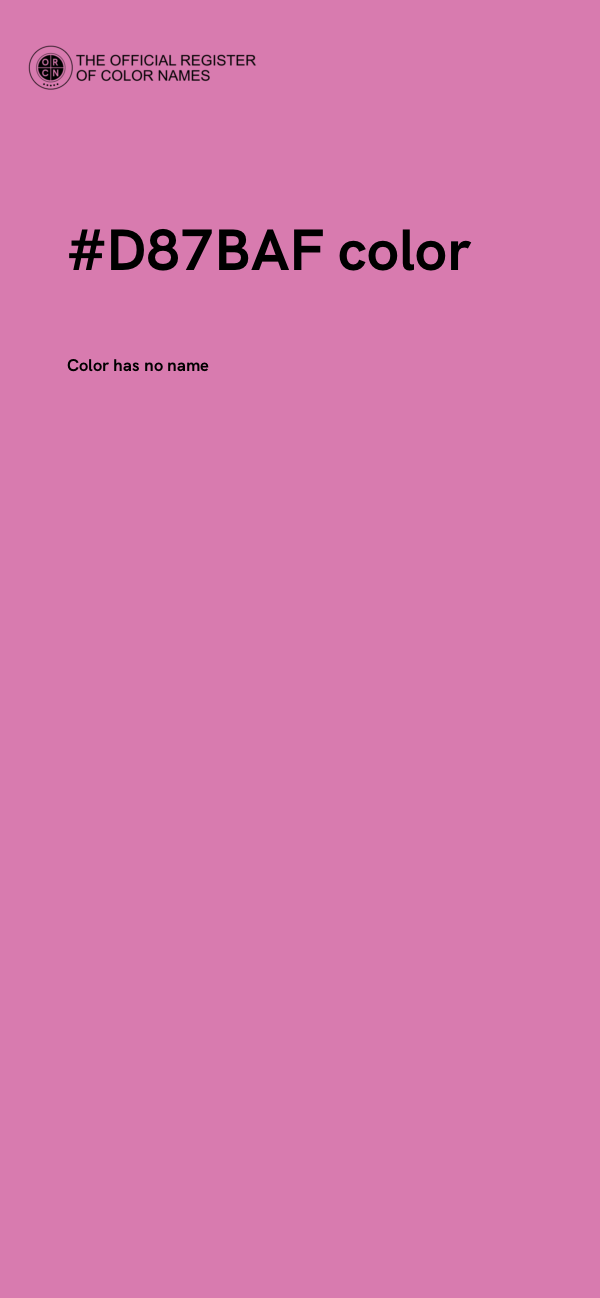 #D87BAF color image