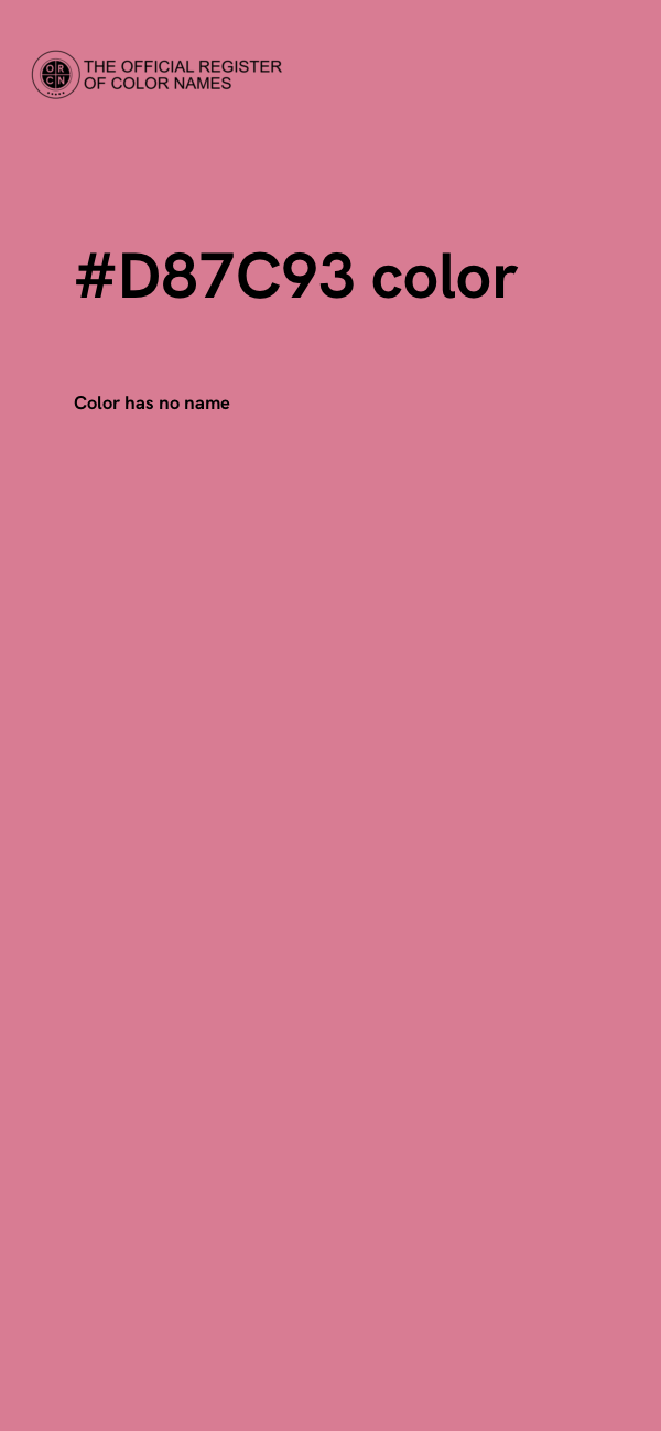 #D87C93 color image