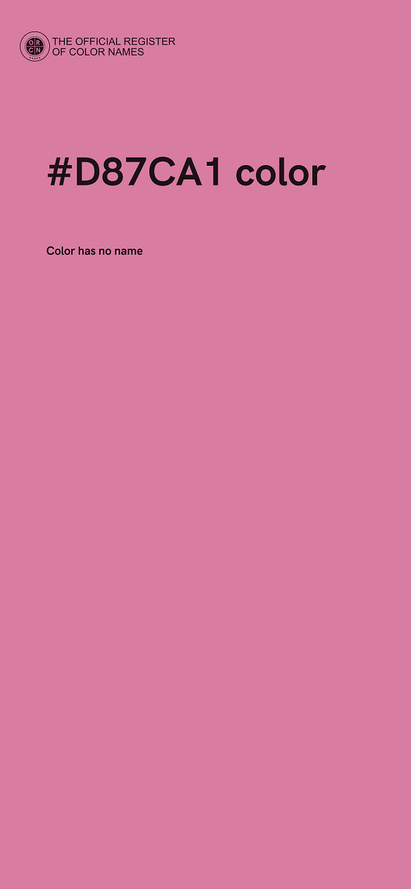 #D87CA1 color image