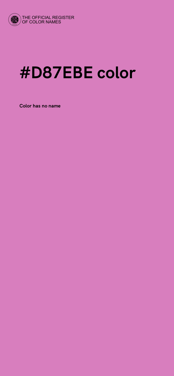 #D87EBE color image