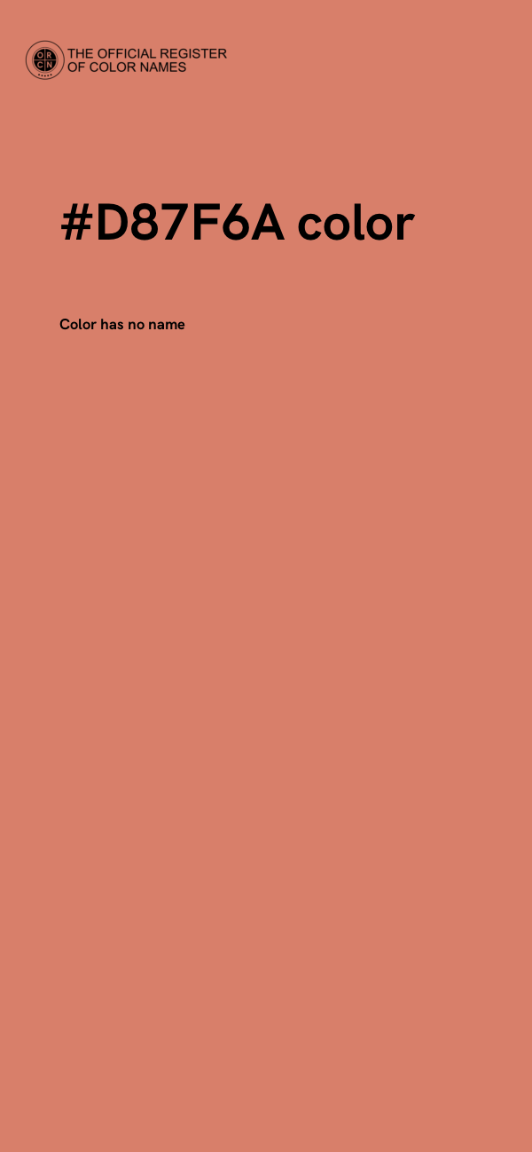 #D87F6A color image