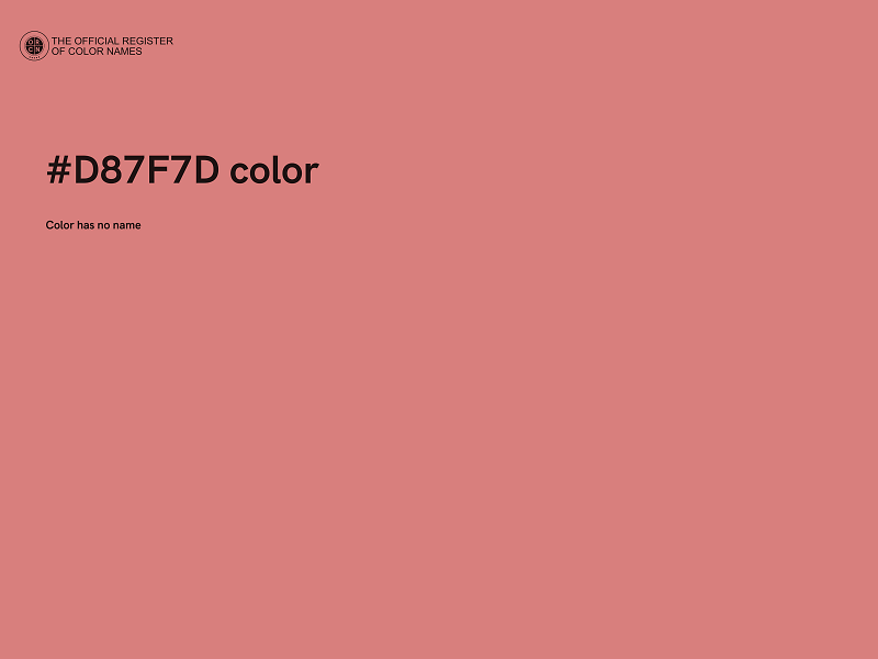 #D87F7D color image