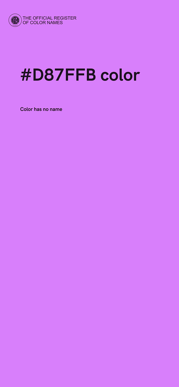 #D87FFB color image