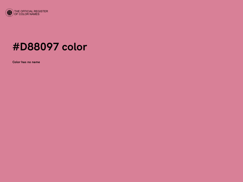 #D88097 color image