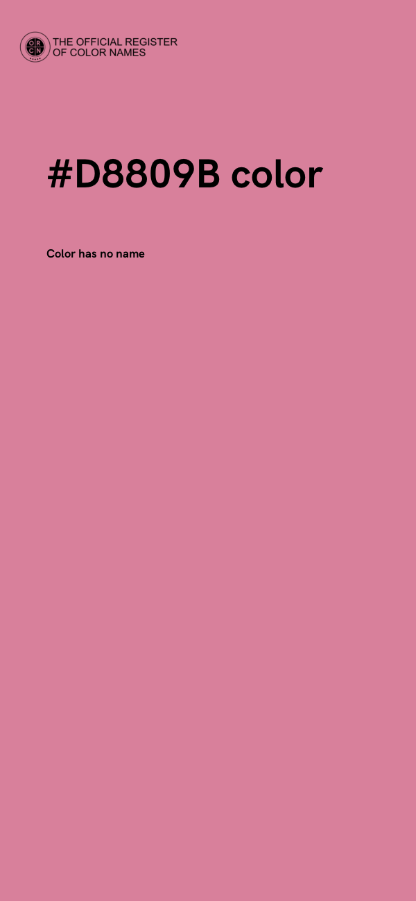 #D8809B color image