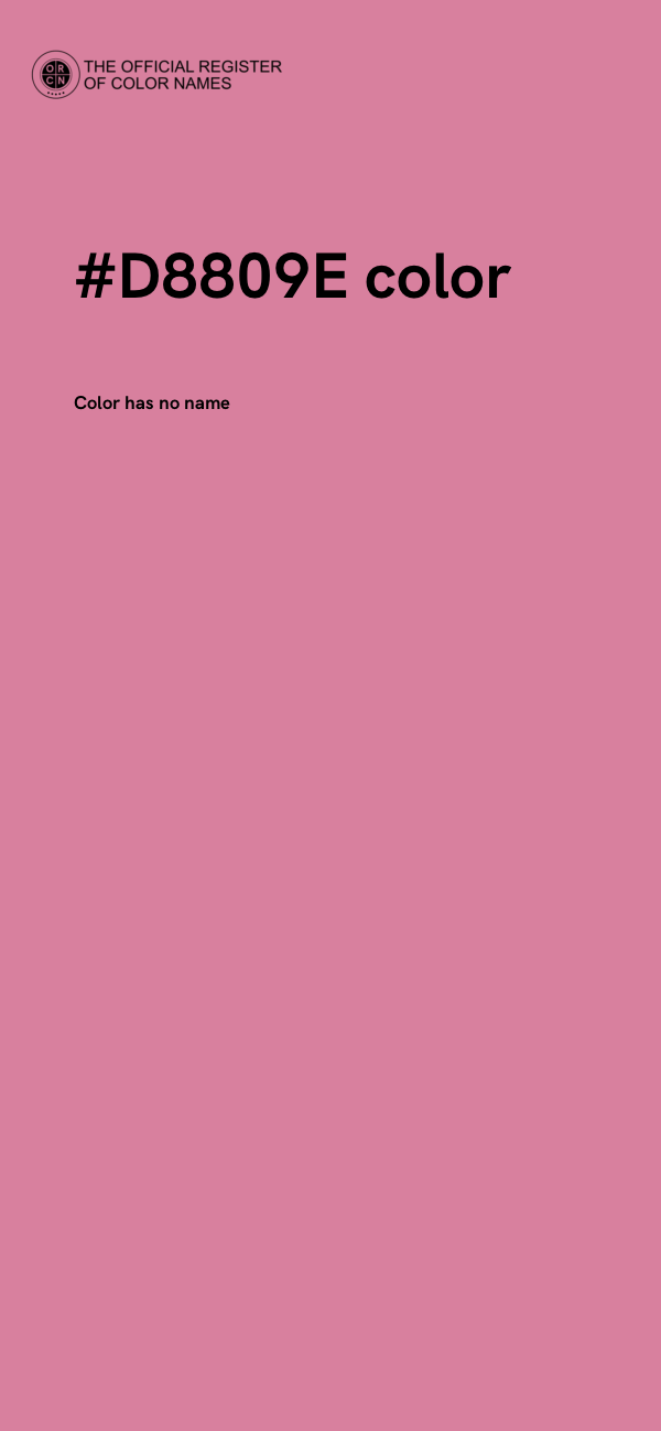 #D8809E color image