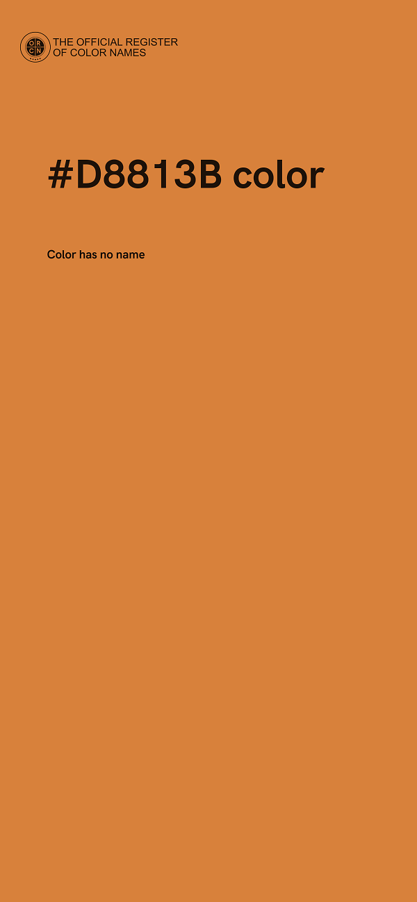 #D8813B color image