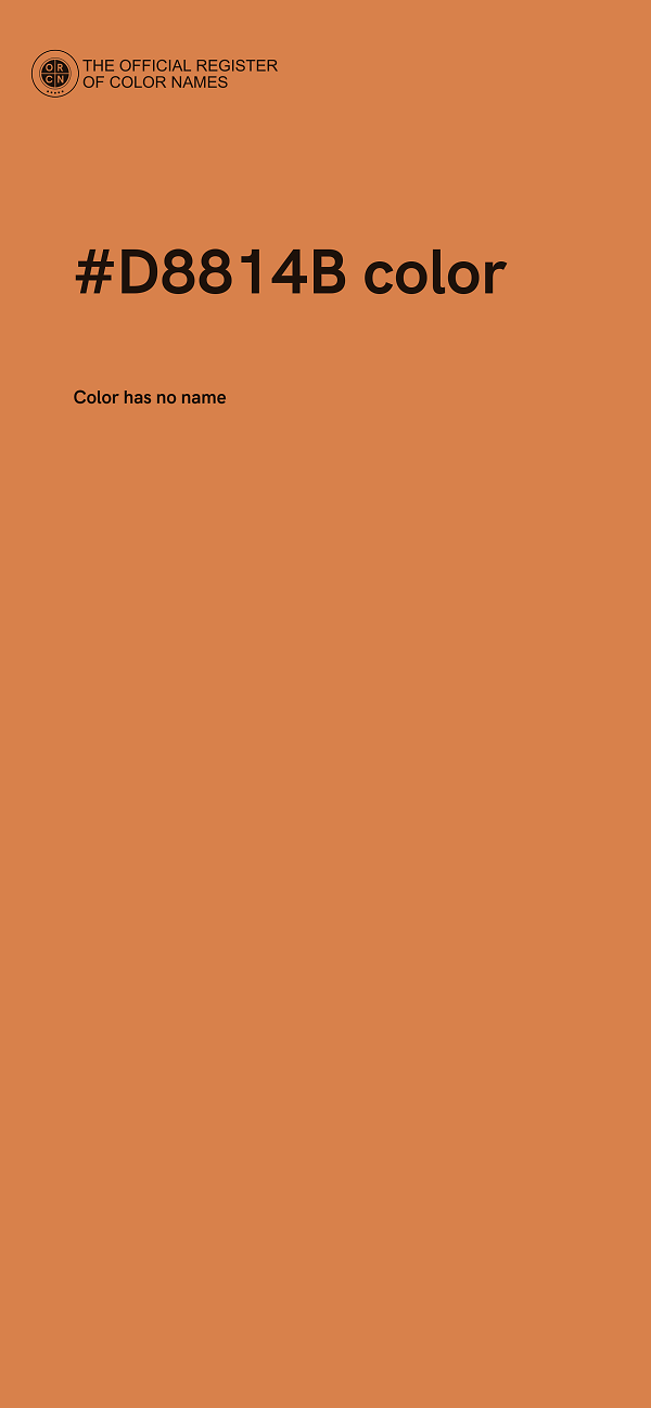 #D8814B color image