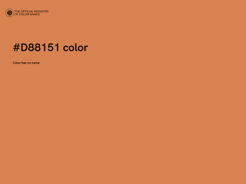 #D88151 color image