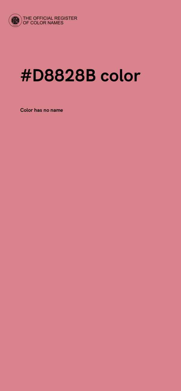 #D8828B color image